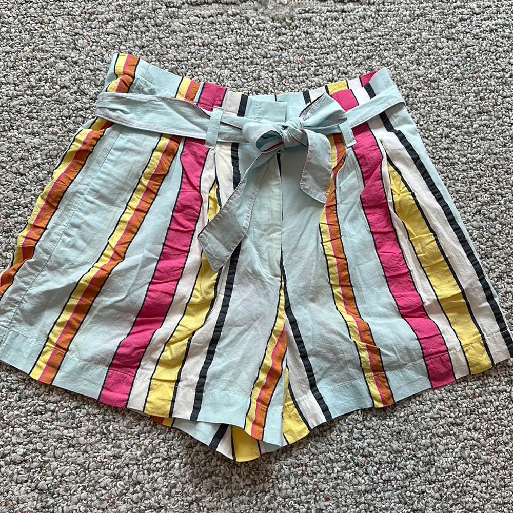 NWT jcrew paper bag short with belt